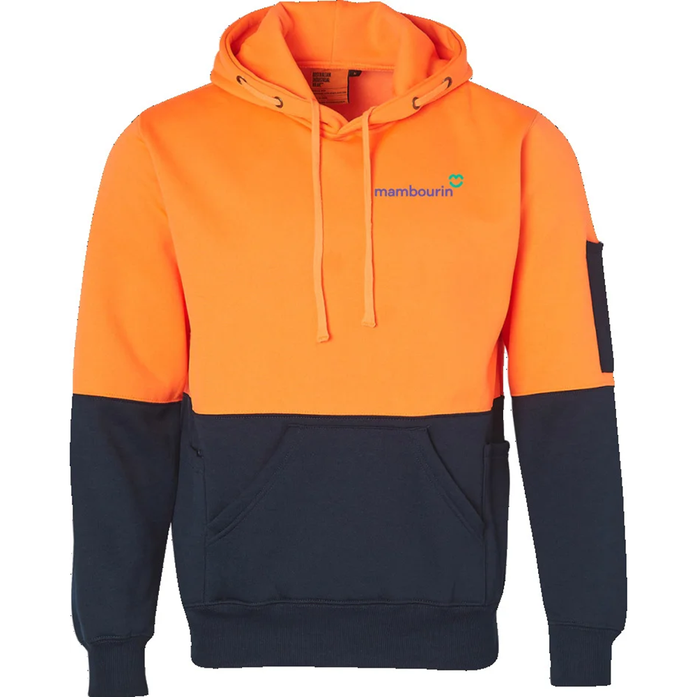 Hi Vis Orange/Navy Hi Vis Hoodie