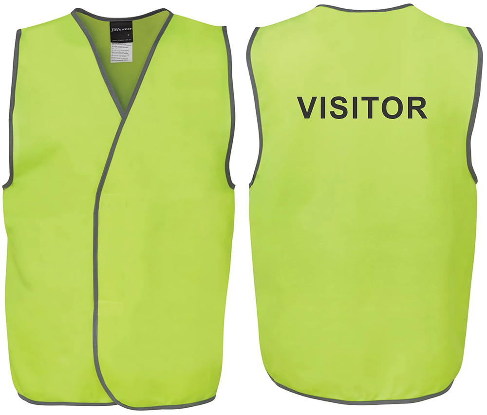 Hi Vis Safety Vest Visitors